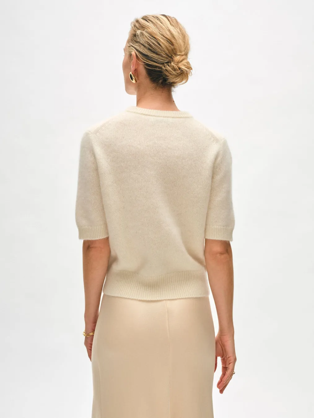 brushed cashmere tee