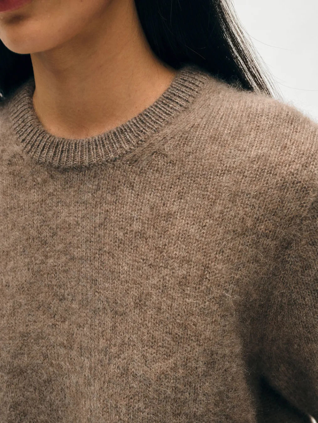 brushed cashmere tee