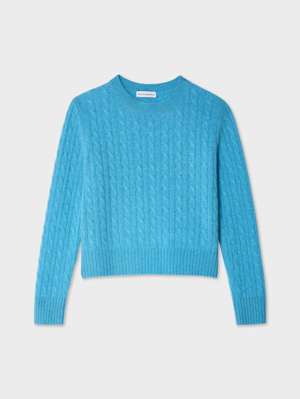 cashmere cable crewneck