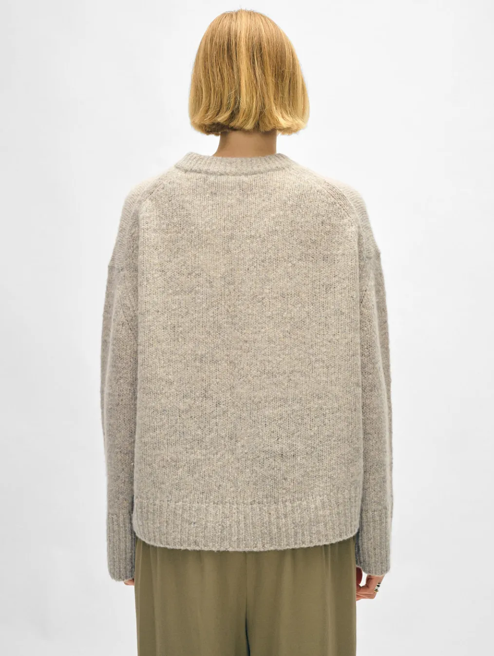 cashmere donegal easy crewneck