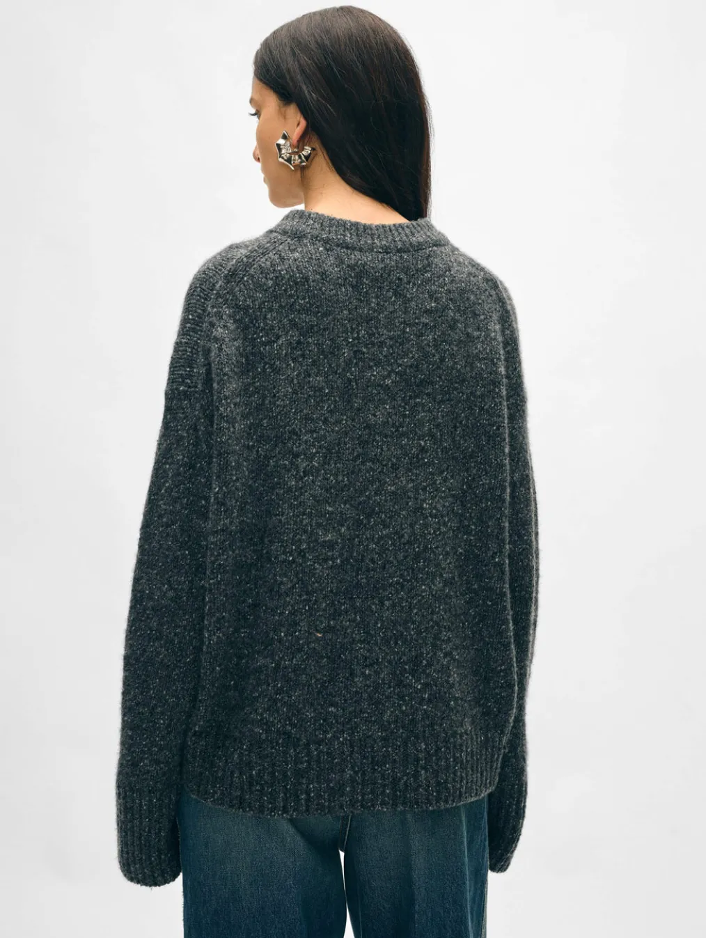 cashmere donegal easy crewneck