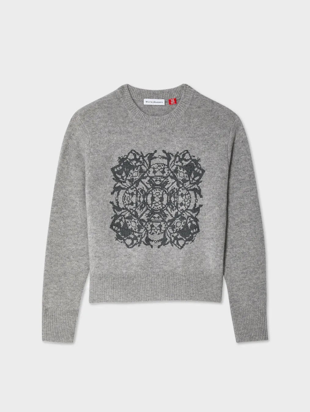 cashmere fairytale embroidered crewneck
