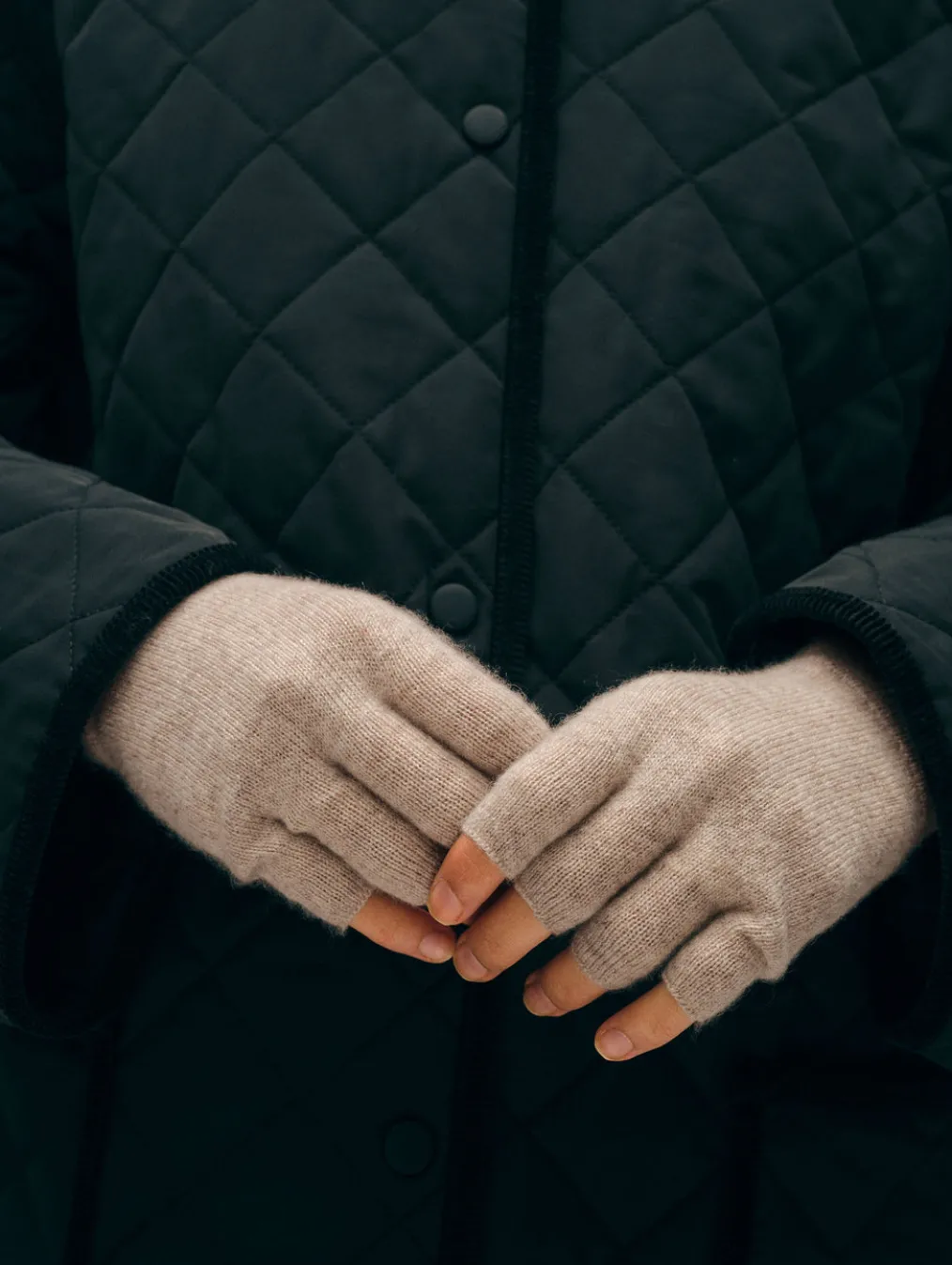 cashmere fingerless glove