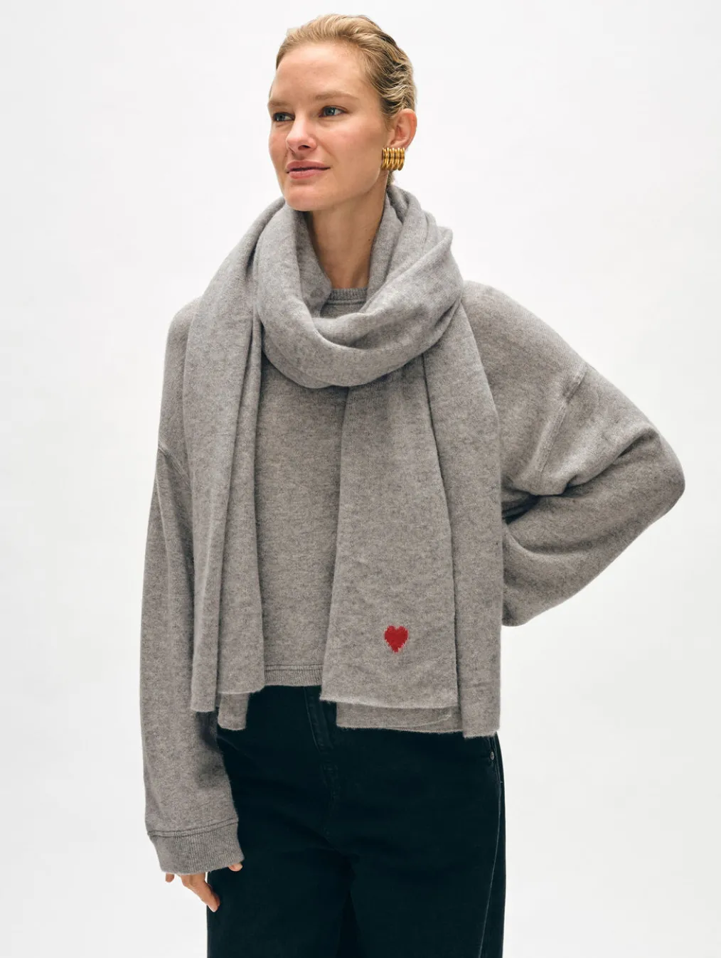 cashmere heart travel wrap
