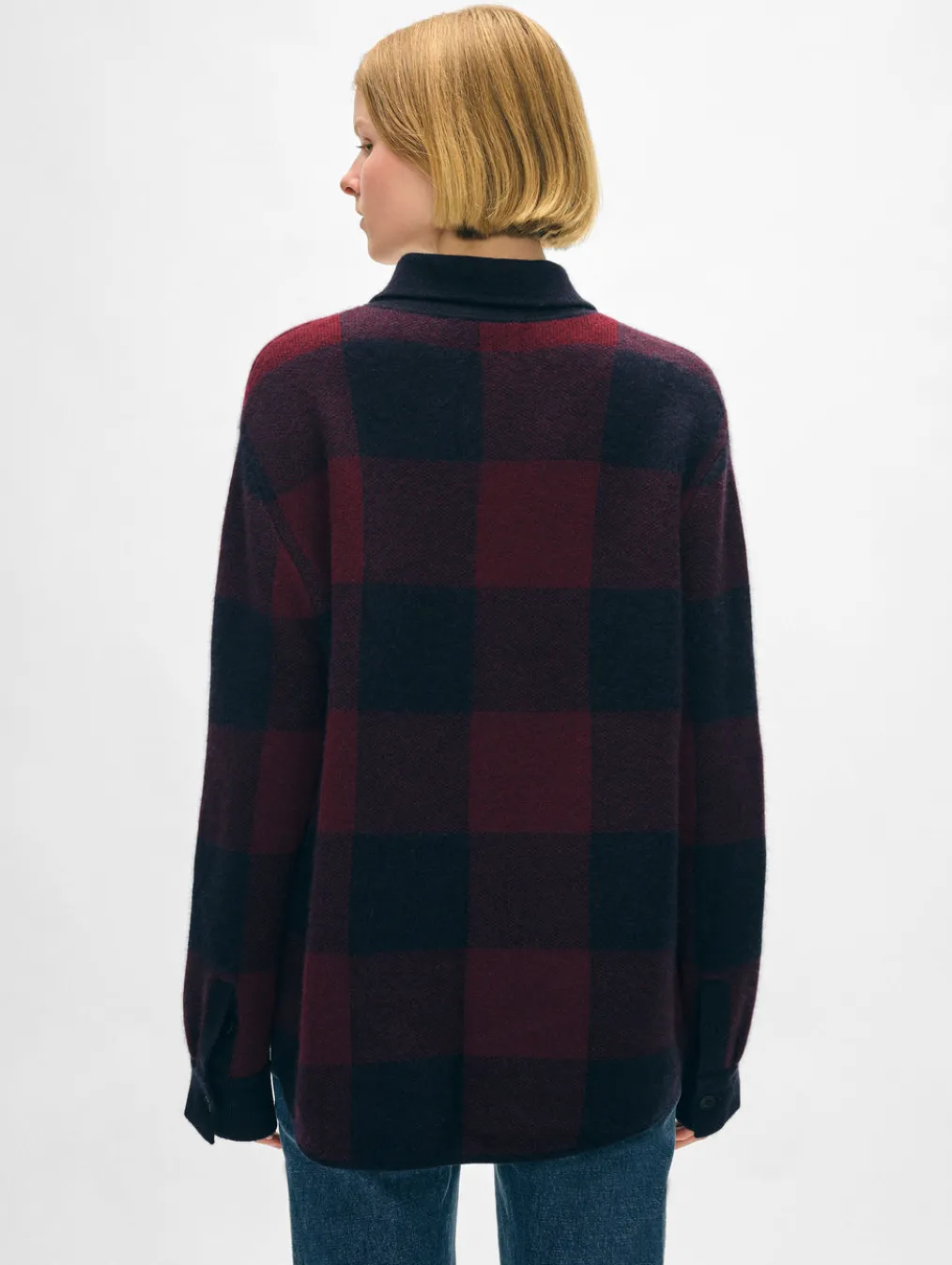 cashmere luxe button down shacket