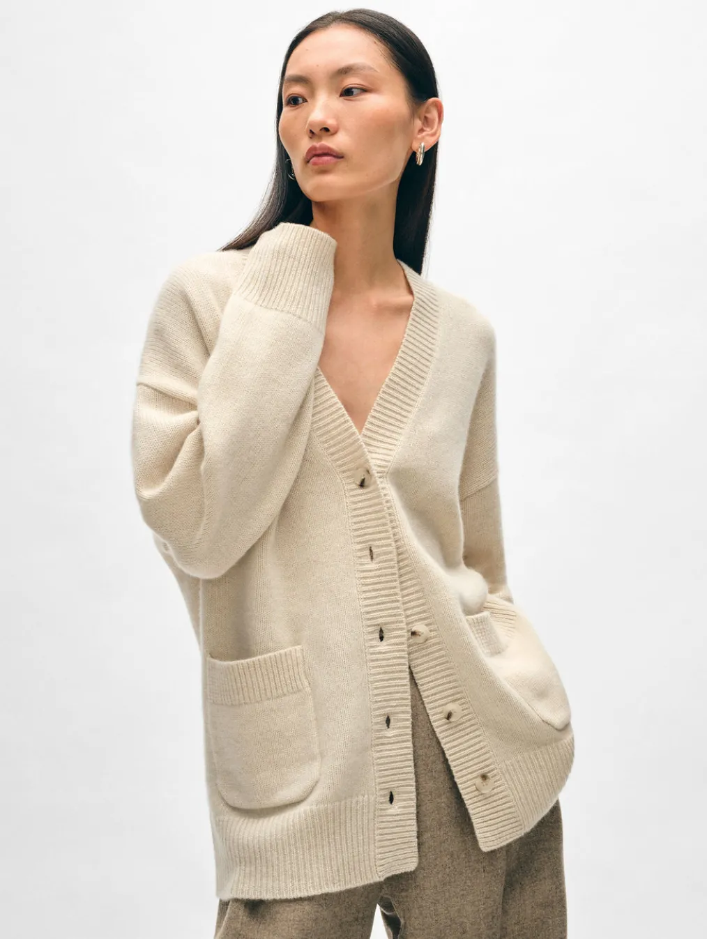 cashmere luxe pocket cardigan