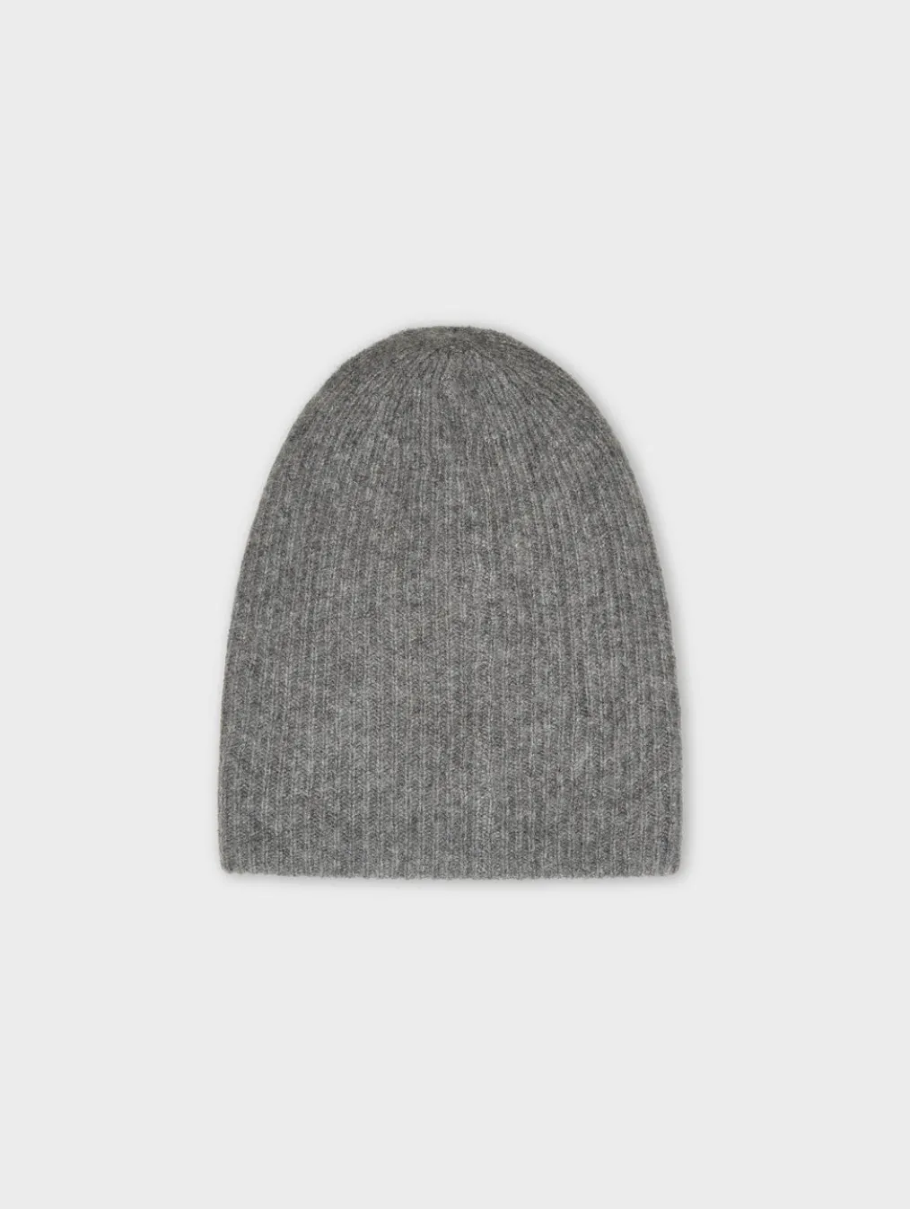 cashmere plush rib beanie