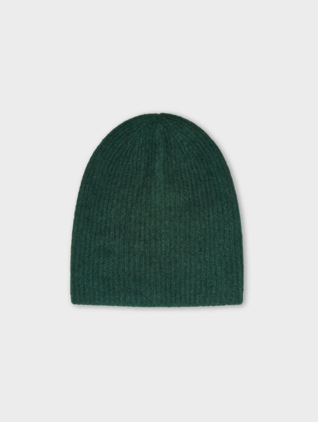 cashmere plush rib beanie