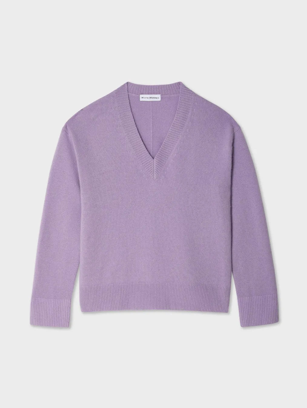 cashmere relaxed v neck