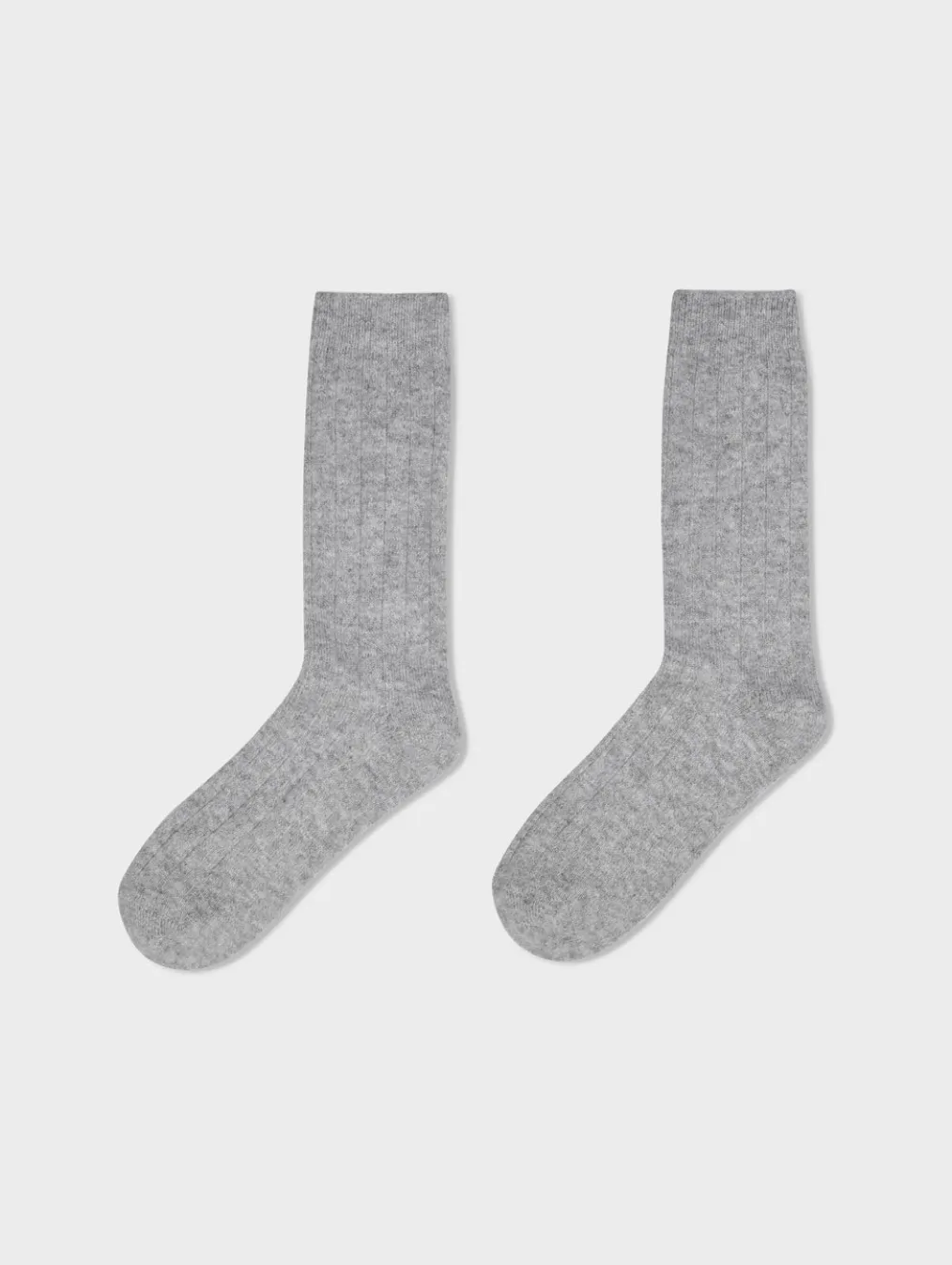 cashmere ribbed socks