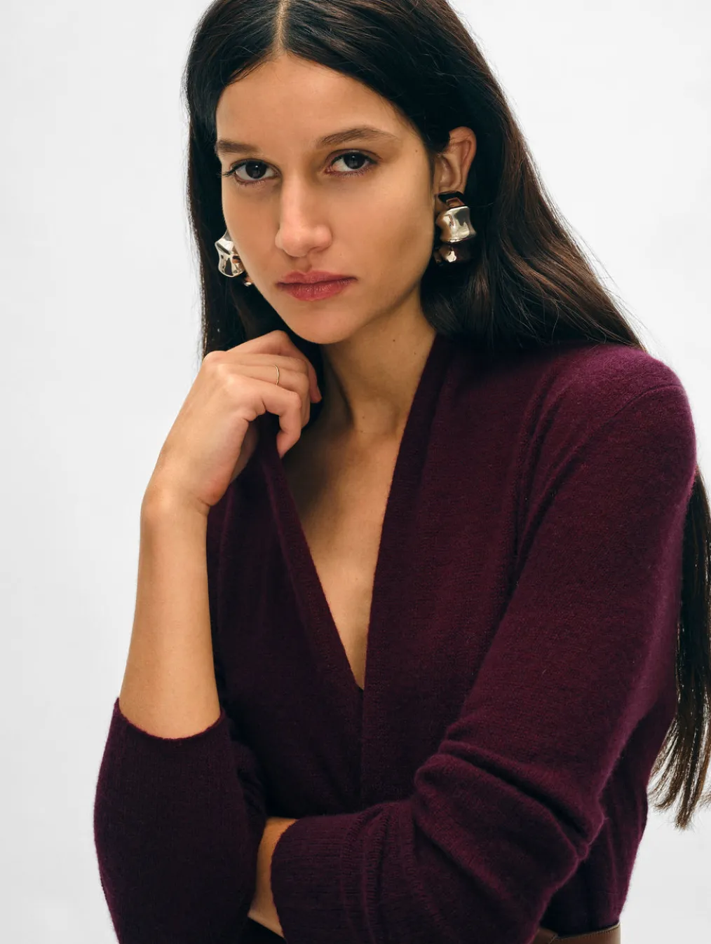 cashmere trapeze cardigan