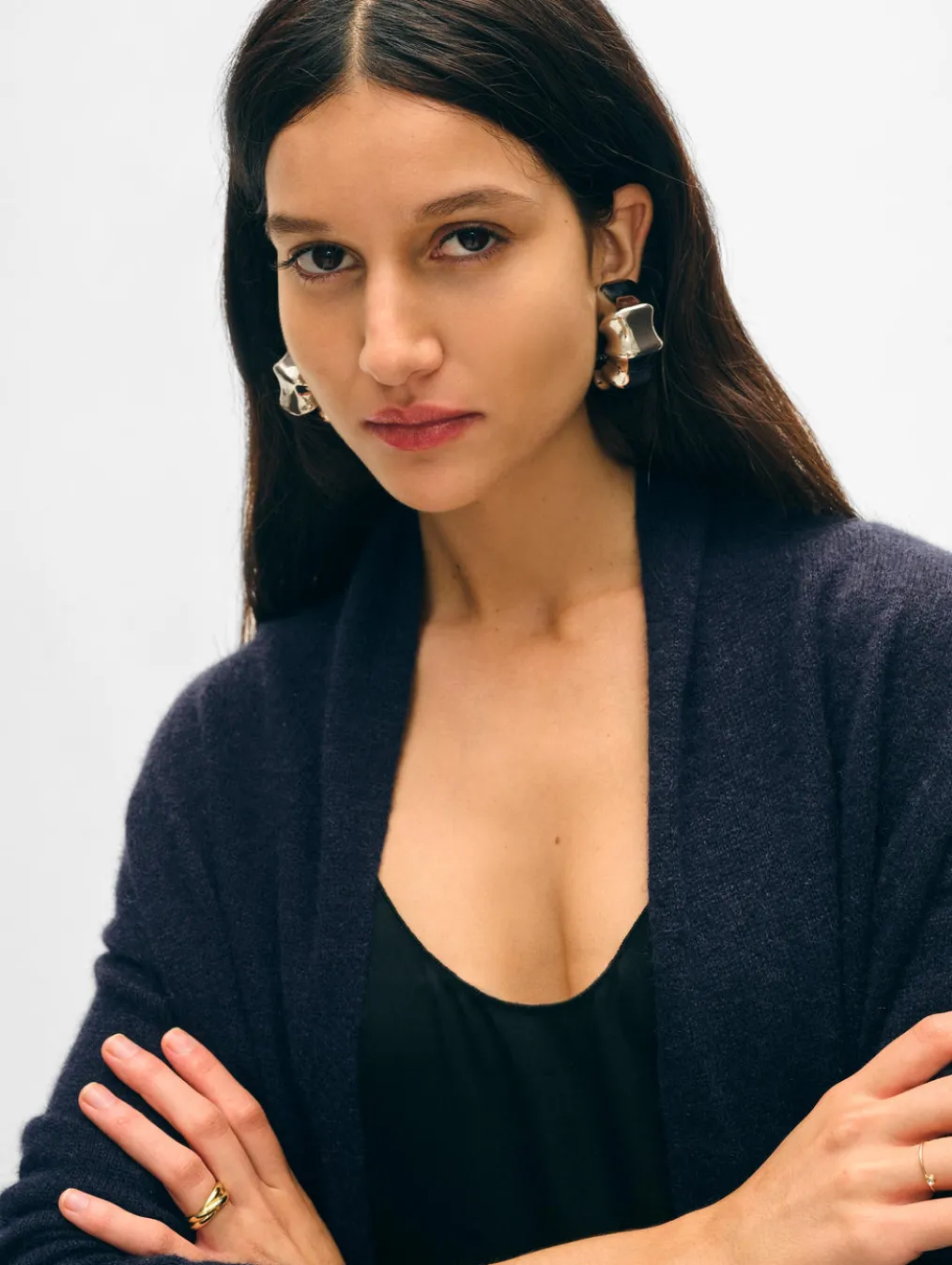 cashmere trapeze cardigan