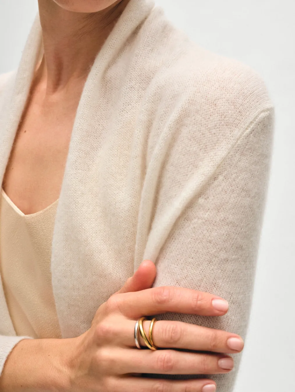 cashmere trapeze cardigan