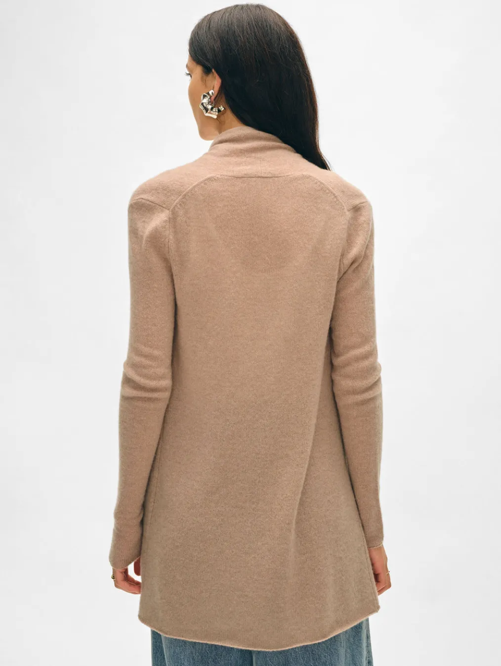 cashmere trapeze cardigan