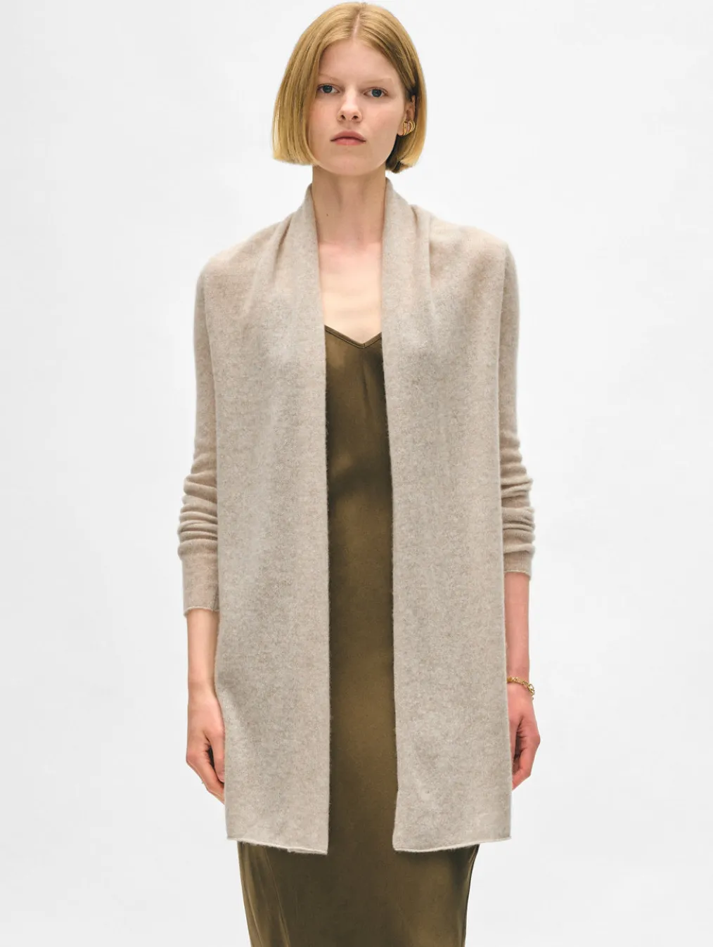 cashmere trapeze cardigan