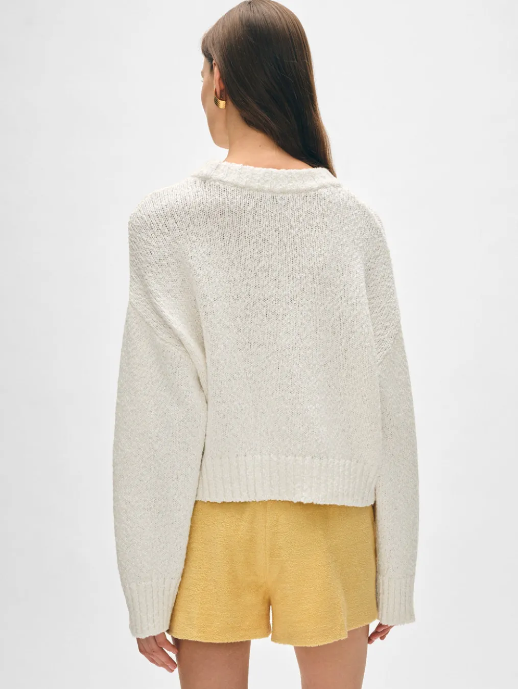 cotton slub easy crewneck