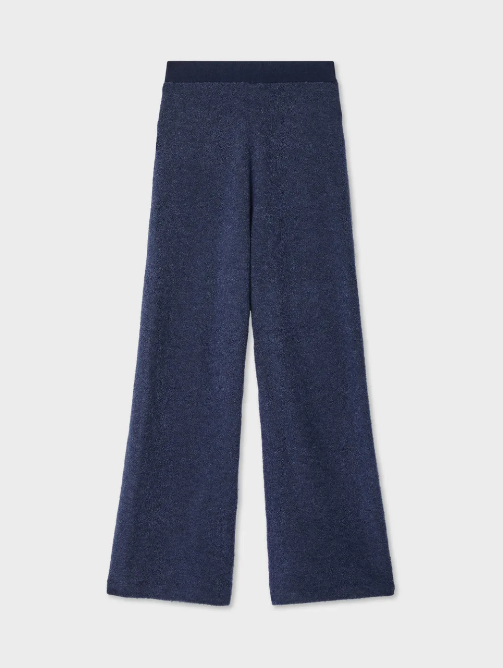 merino cashmere boucle wide leg pant
