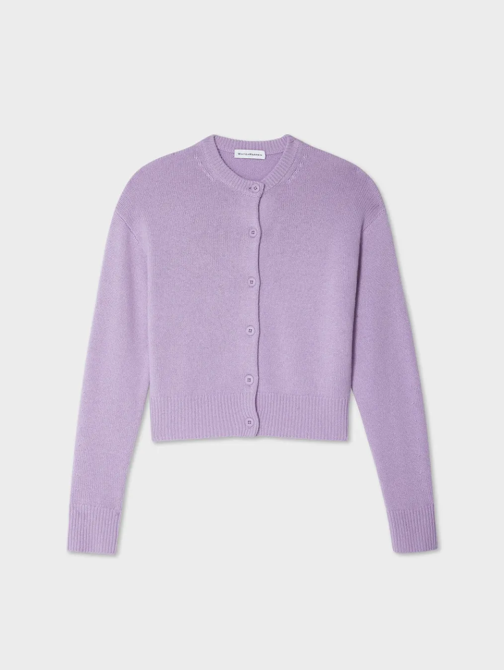 merino cashmere crewneck cardigan