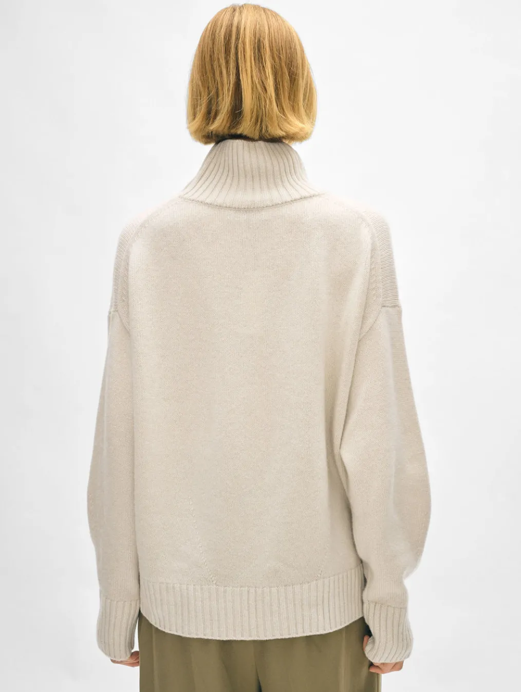 merino cashmere standneck