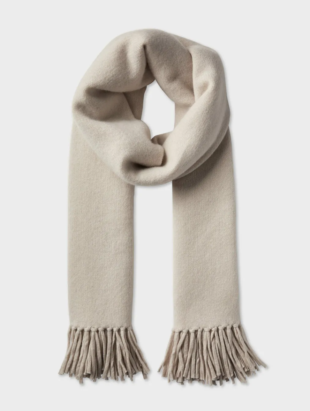 merino cashmere tassel scarf