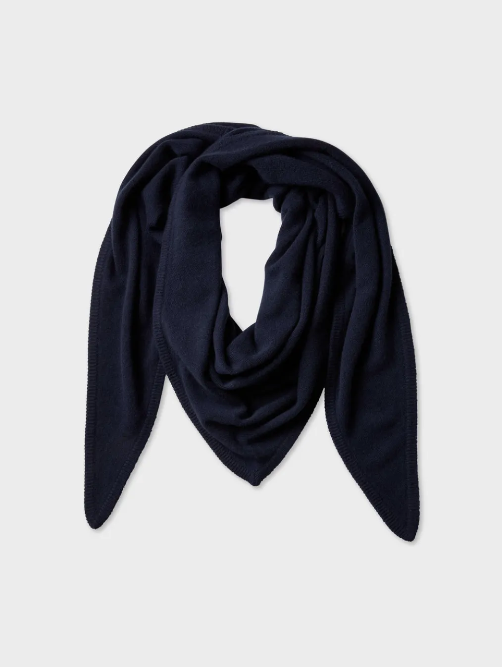 merino cashmere triangle scarf