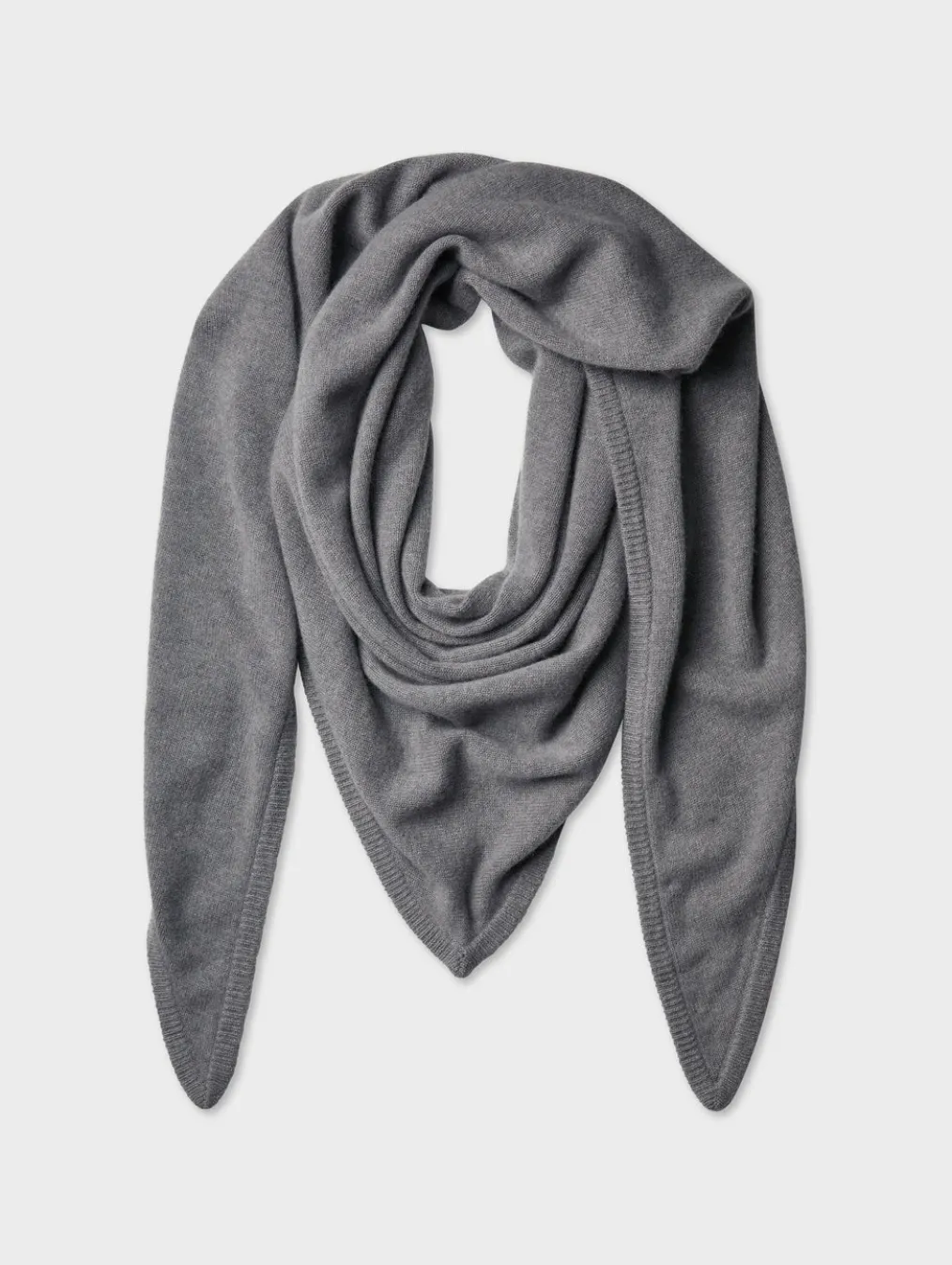 merino cashmere triangle scarf