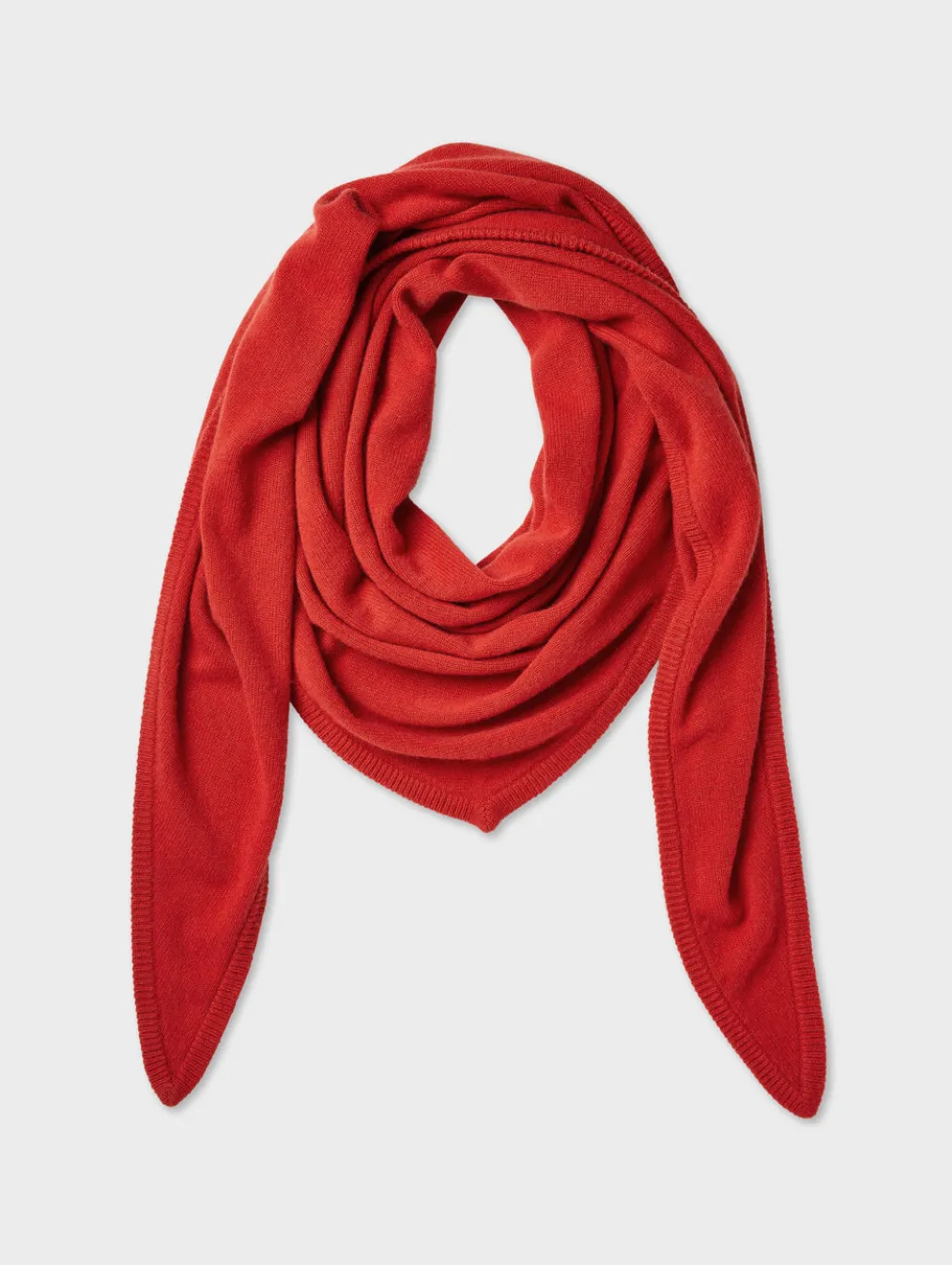 merino cashmere triangle scarf