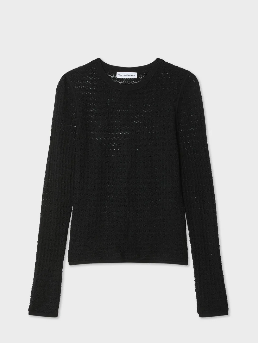 superfine merino lace stitch top