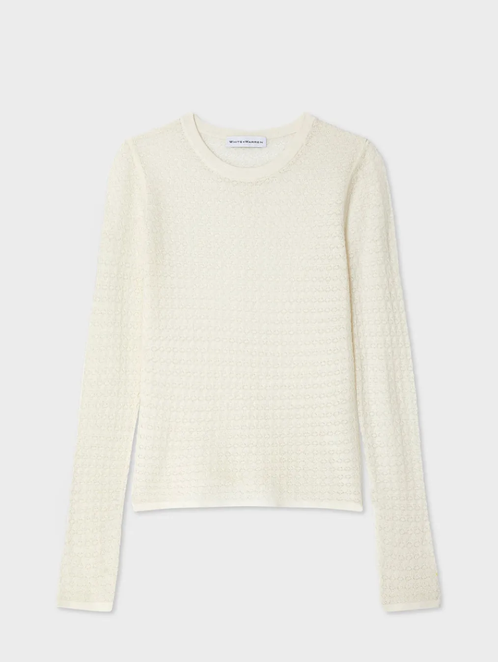 superfine merino lace stitch top