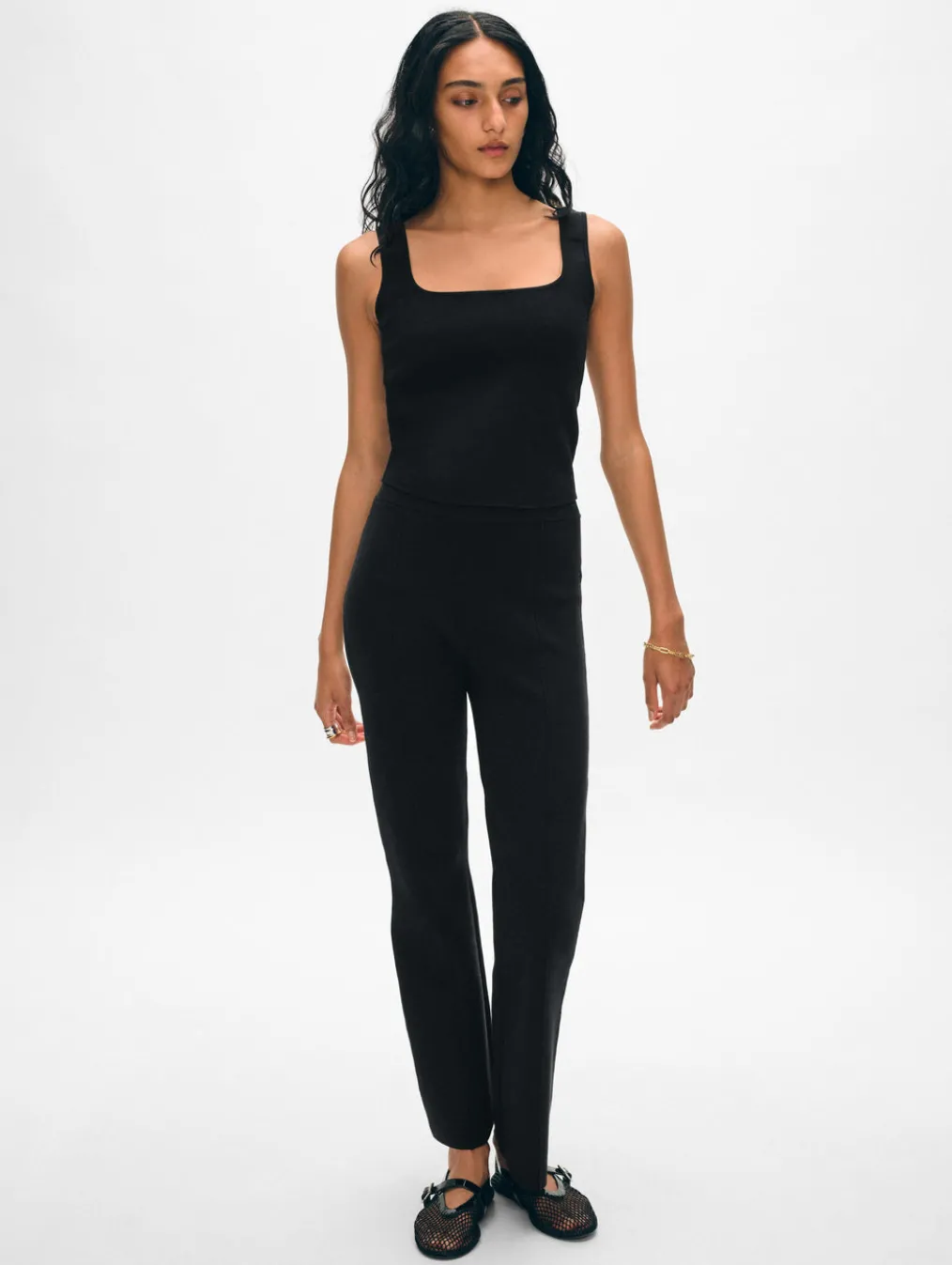 superfine organic cotton kick flare pant